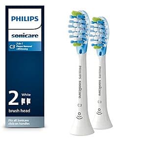 Philips Sonicare Toothbrush Replacement Heads: 2-Pack C3 Plaque Removal + Whitening $17.05 & More w/ Subscribe & Save