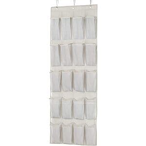 Prime Members: Amazon Basics 20-Pocket Over-the-Door Hanging Shoe Organizer $4.90 + Free Shipping
