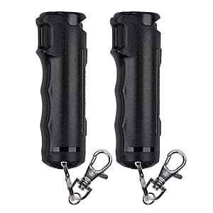 2-Pack 0.54-Oz SABRE Pepper Gel Spray with Fast Flip Top Maximum Strength (Black) $10