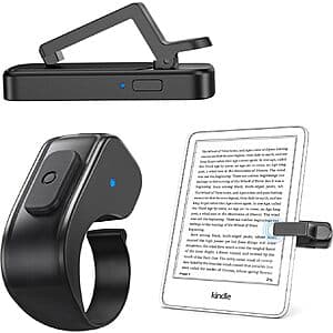 Datafy Remote Control Kindle Page Turner / Clicker Ring (5 colors) $5