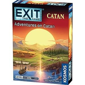 EXIT: The Game – Adventures on Catan board game escape experience box.