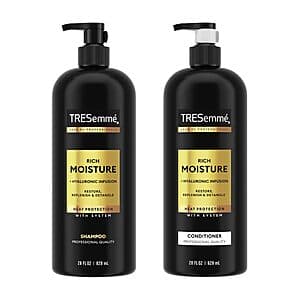 2-Ct 28-Oz TRESemme Rich Moisture Shampoo & Conditioner Set $6 w/ Subscribe & Save