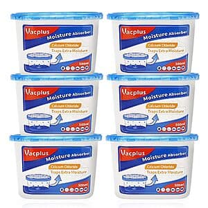 Select Accts: 6-pk 10.5-oz Vacplus Moisture Absorber (various) from $9.90 w/ S&S