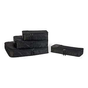 4-Piece Amazon Essentials Packing Cubes Travel Accessories Set (Black) $6.75