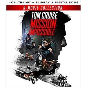 Mission: Impossible 6 Movie Collection (4K UHD + Blu-ray + Digital) $35.35 + Free Shipping