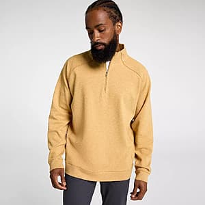 VRST Men's Recharge Pebble Fleece 1/4-Zip Pullover (Palomino Gold Heather) $13.55 + Free S&H