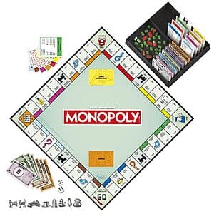 Monopoly: The Classic Board Game with Storage Tray & Larger Tokens $10