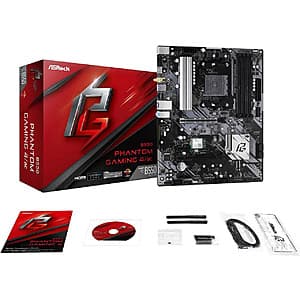ASRock B550 Phantom Gaming 4/ac ATX MB + 16GB (2x8GB) G.SKILL Ripjaws V DDR4 RAM $100 + Free S/H