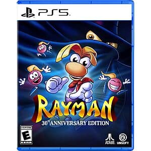 Rayman: 30th Anniversary Edition video game case for Nintendo Switch or PlayStation 5.