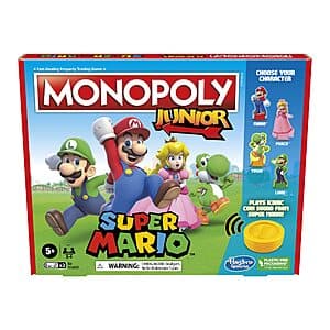 Monopoly Junior Board Game (Super Mario Edition) $12.40