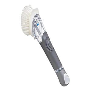 CELOX Dish Brush w/ Soap Dispenser (Dark Gray) $6