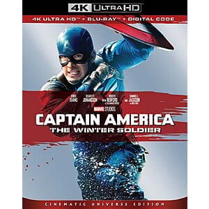 Captain America: The Winter Soldier (4K Ultra HD+ Blu-ray + Digital) $15.30