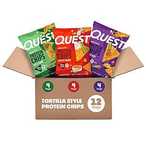12-Ct 1.1-Oz Quest Nutrition Tortilla Protein Chips (Variety Pack) $20.05 w/ S&S