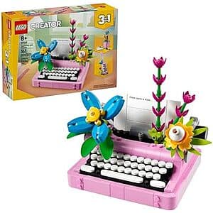 363-Pc LEGO Creator 3 in 1 Typewriter w/ Flowers Building Set $19.20