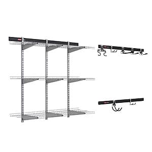 Costco Members: 25-Piece Rubbermaid FastTrack Garage Storage Kit $99.95 + Free Shipping