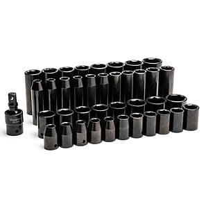 Select Stores: 39-Pc Duralast 1/2" Drive 6-Point Metric Impact Socket Set w/ Case $45 + Free Pickup