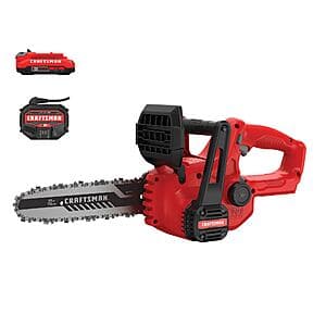 Craftsman V20 20V Max 10" Chainsaw w/ 2.0Ah Battery & Charger $89 + Free S&H