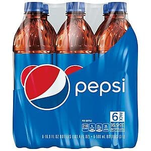 6-pk 16.9-fl-oz Pepsi Cola Soda or Mountain Dew (various) 4 for $10.40 + Free Store Pickup