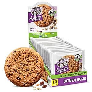 Select Accts: 12-Pack 4oz Lenny & Larry's The Complete Cookie (Oatmeal Raisin) $9.40 w/ Subscribe & Save