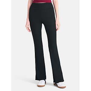 No Boundaries ribbed flare pants in women's size XS displayed as a product image.