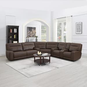 Costco Members: 3-Piece Atlas Leather Power Reclining Sectional w/ Power Headrests $2000 + Free Shipping