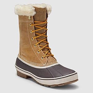 Eddie Bauer Men's Hunt Pac Faux Shearling-Lined Boot (Tan) $10.80 + Free Shipping