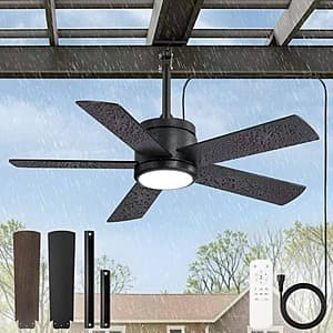 Fanbulous 42" Outdoor Ceiling Fan w/ Light & Remote $50 + Free S&H