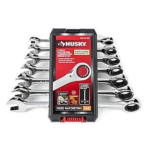 7-Pc Husky Ratcheting Combination Wrench Set (SAE or MM) $25 + Free S&H