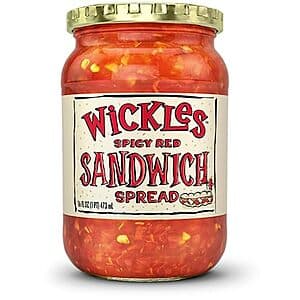 Select Locations: 16-Oz Wickles Spicy Red Sandwich Spread $3.95