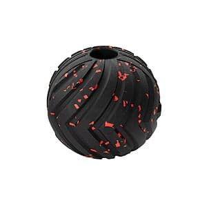 Chew King Supreme durable rubber dog ball in 4 inch size, designed for chewing.