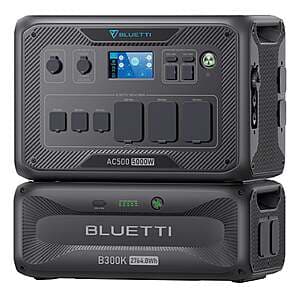 Costco Members: Bluetti AC500 5000W Power Station w/ B300K Battery Expansion $1200 + Free S&H