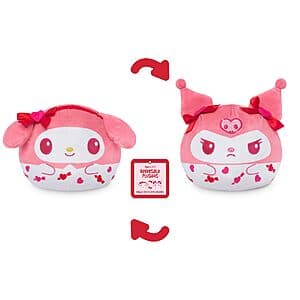 TeeTurtle My Melody and Kuromi Reversible 6" Sanrio Plush (Pink and Red Hearts) $5.90