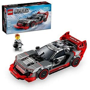 274-Piece LEGO Speed Champions Audi S1 e-tron quattro Race Car Building Set $18.70
