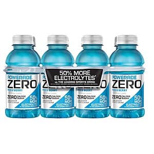 Select Accts: 12-Pk 8-Oz POWERADE Zero Sugar Mixed Berry Sports Drink $3.25 w/ S&S