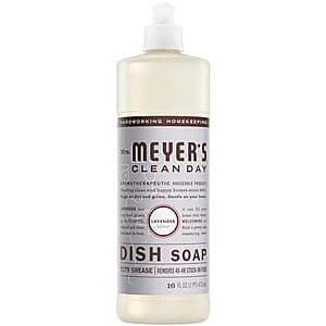 16-Oz Mrs. Meyer's Clean Day Liquid Dish Soap (Lavender) $2.80 w/ S&S