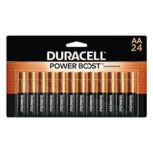 24-Ct Duracell Coppertop AA Batteries w/ Power Boost Ingredients $11.25 w/ S&S