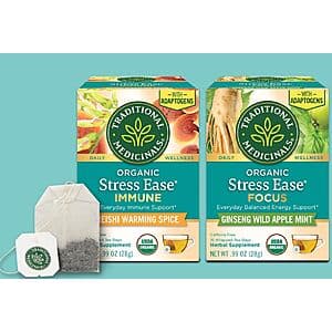 Traditional Medicinals Stress Ease Tea Sample Free + Free Shipping