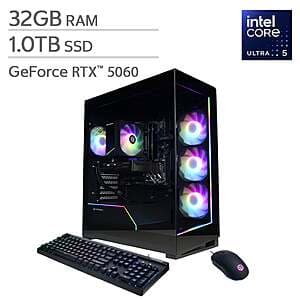 Costco Members: CyberPowerPC Desktop: Core Ultra 5 225F, RTX 5060, 32GB, 1TB $1000 + $15 S&H