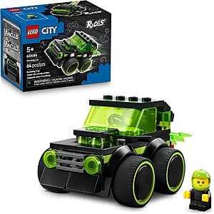 64-Pc LEGO City Rides Gaming Race Car Building Toy $6