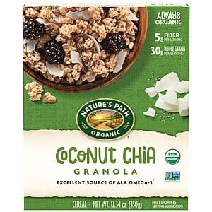 12.34oz Nature's Path Organic Coconut Chia Granola $1.80