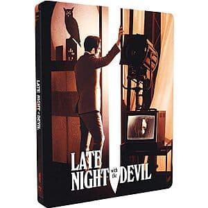 Late Night with the Devil Steelbook (4K UHD Blu-ray) $17