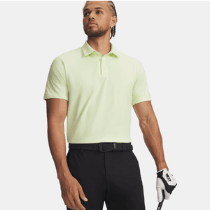 Under Armour Men's Polo Curry ArmourDry in one of three available colors, featuring ArmourDry fabric technology.