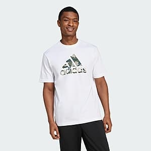 adidas Tee Sale (Women's, Men's & Kid's): Men's Camo Badge of Sport Graphic Tee $7.50 & More + Free Shipping