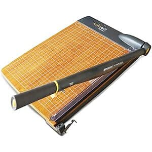 Westcott 15'' TrimAir Wood Guillotine 30 Sheet Paper Cutter & Trimmer $25.35