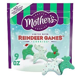 9-Oz Mother's Shortbread Frosted Animal Cookies (Limited Batch Reindeer Games) $2.70 w/ Subscribe & Save