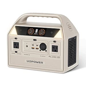 UDPOWER C600 LiFePO4 596Wh 600W Portable Power Station $145 + Free S&H