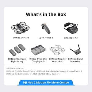 DJI Neo 2 4K Camera Drone Motion Fly More Combo $483.90 + Free S&H