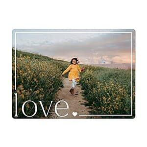 Assorted Shutterfly photo magnets in multiple sizes displaying personalized photos on magnetic backing.