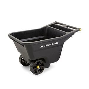 5 Cu. Ft. Gorilla Carts Garden Yard Cart w/ 9" Wheels (300 lb Capacity) $50 + Free Store Pickup
