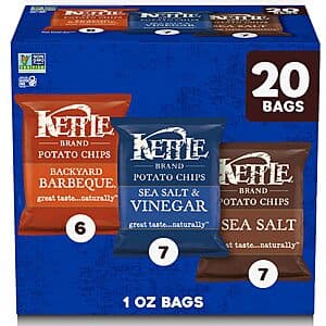 Select Locations: 20-Count 1-Oz Kettle Brand Potato Chips (Variety Pack) $9 or less w/ Subscribe & Save